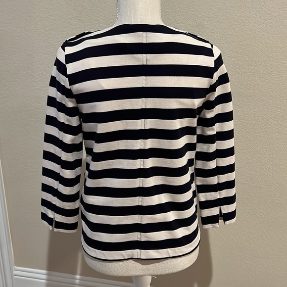 J. CREW Maritime Blazer Navy Stripe XS - Picture 2 of 12